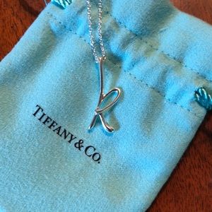 Tiffany & Co. Elsa Peretti “k” pendant necklace